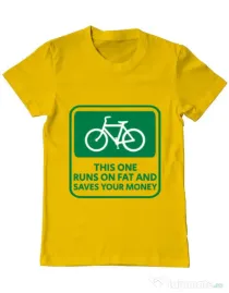 Tricou ADLER barbat Bicycle Galben