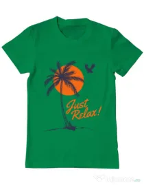 Tricou ADLER barbat Just relax Verde mediu