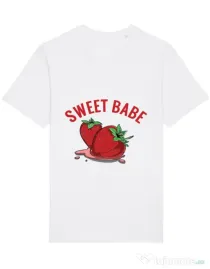 Tricou STANLEY STELLA barbat Sweet babe Alb