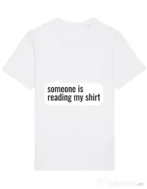 Tricou STANLEY STELLA barbat Reading my shirt Alb