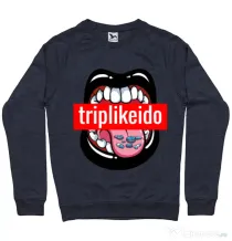 Bluza ADLER barbat Trip like I do Denim inchis
