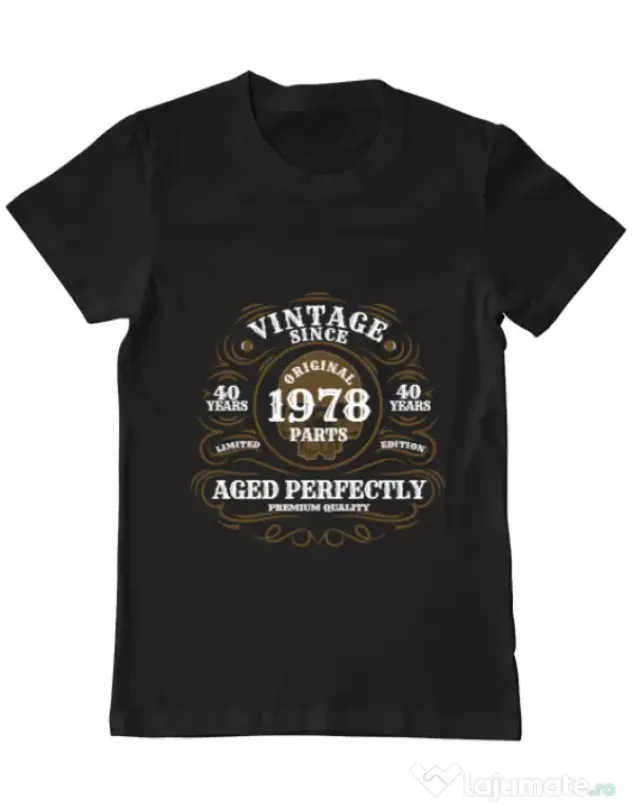 Tricou ADLER barbat Vintage since Negru