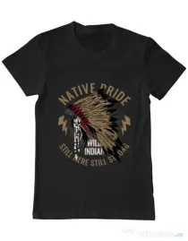 Tricou ADLER barbat Native pride Negru