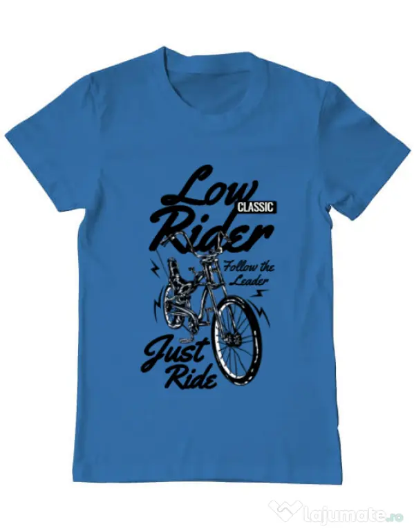 Tricou ADLER barbat Lowrider Albastru azuriu