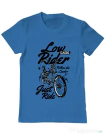 Tricou ADLER barbat Lowrider Albastru azuriu