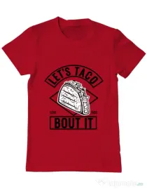 Tricou ADLER barbat Let’s taco Rosu