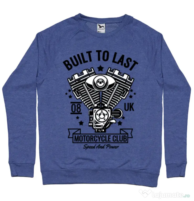 Bluza ADLER barbat Built to last Albastru melanj