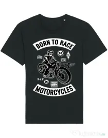 Tricou STANLEY STELLA barbat Born to race Negru