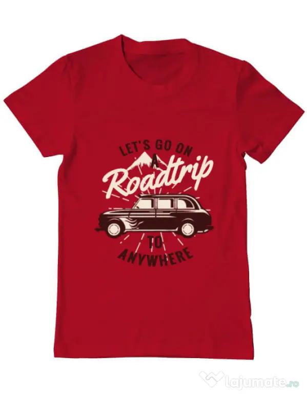 Tricou ADLER barbat Roadtrip Rosu