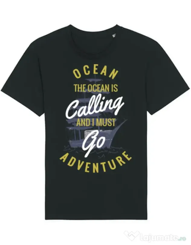 Tricou STANLEY STELLA barbat Ocean adventure Negru