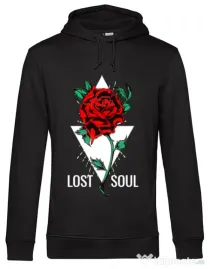 Hoodie barbat cu gluga Lost soul Negru