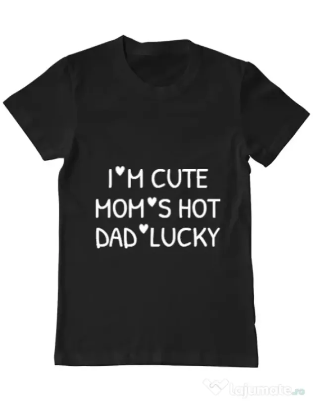 Tricou ADLER barbat I’m cute Negru