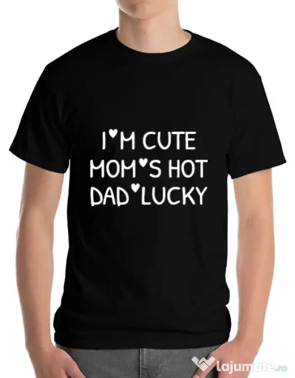 Tricou ADLER barbat I’m cute Negru