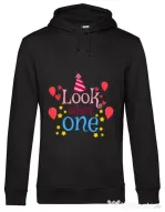 Hoodie barbat cu gluga Baby birthday Negru