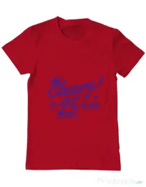 Tricou ADLER barbat Cheers Rosu