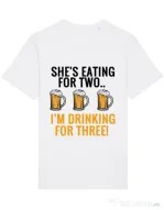 Tricou STANLEY STELLA barbat Drinking for three Alb