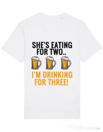 Tricou STANLEY STELLA barbat Drinking for three Alb