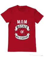 Tricou ADLER barbat Mother of multitasking Rosu