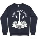 Bluza ADLER barbat Make some noise Denim inchis