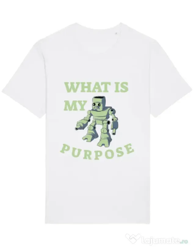 Tricou STANLEY STELLA barbat What is my purpose Alb