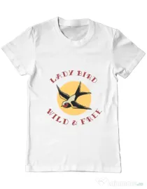 Tricou ADLER barbat Ladybird Alb