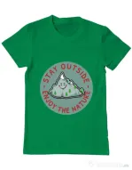 Tricou ADLER barbat Stay outside Verde mediu
