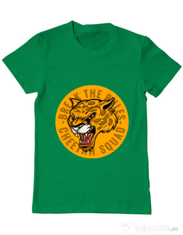 Tricou ADLER barbat Break the rules Verde mediu