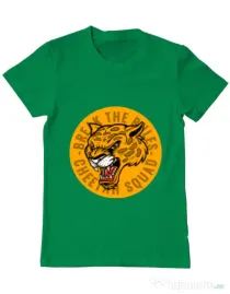 Tricou ADLER barbat Break the rules Verde mediu