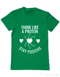 Tricou ADLER barbat Stay positive Verde mediu