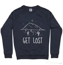 Bluza ADLER barbat Get lost Denim inchis