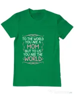 Tricou ADLER barbat You are the world Verde mediu
