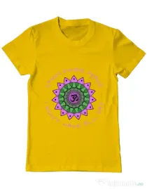 Tricou ADLER barbat C’mon inner peace Galben