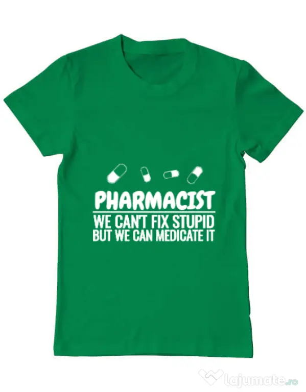 Tricou ADLER barbat Pharmacist Verde mediu