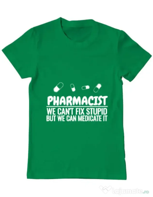 Tricou ADLER barbat Pharmacist Verde mediu