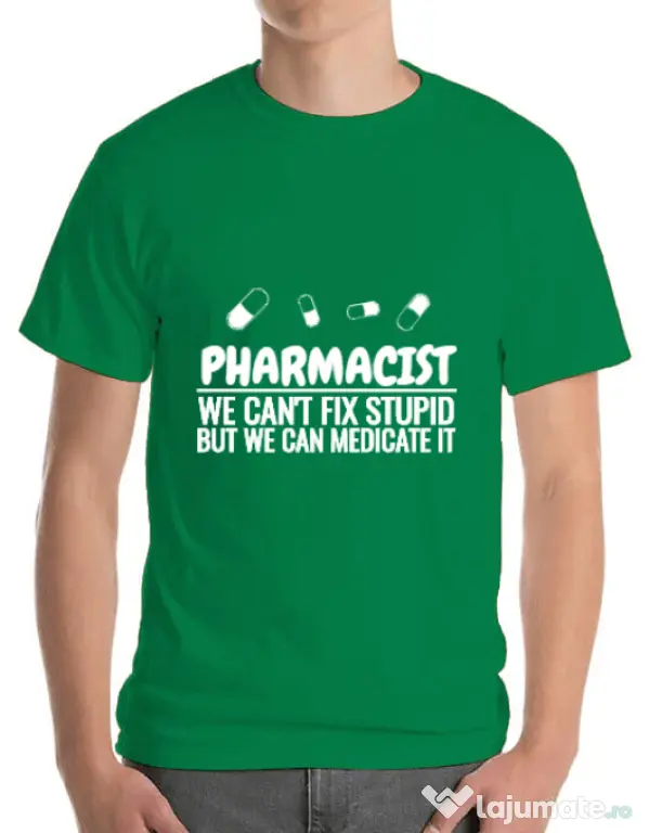 Tricou ADLER barbat Pharmacist Verde mediu