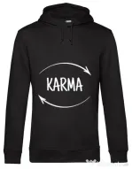 Hoodie barbat cu gluga Karma Negru