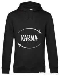 Hoodie barbat cu gluga Karma Negru