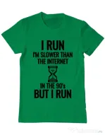Tricou ADLER barbat I run Verde mediu