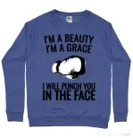 Bluza ADLER barbat I am a grace Albastru melanj