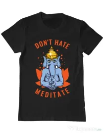Tricou ADLER barbat Don’t hate Negru