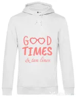 Hoodie barbat cu gluga Tan lines Alb