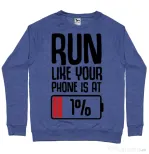 Bluza ADLER barbat Run Albastru melanj
