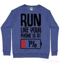 Bluza ADLER barbat Run Albastru melanj