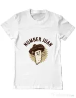 Tricou ADLER barbat Number Juan Alb