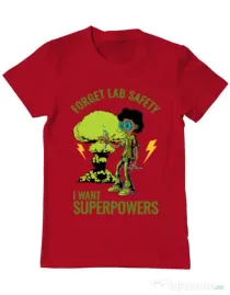 Tricou ADLER barbat I want superpowers Rosu