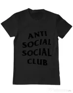 Tricou ADLER barbat Anti social Club Negru