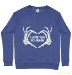 Bluza ADLER barbat Love you to death Albastru melanj