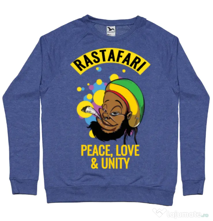 Bluza ADLER barbat Rastafari Albastru melanj