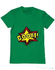 Tricou ADLER barbat Boom! Verde mediu