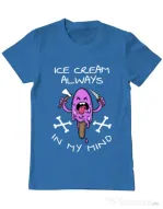 Tricou ADLER barbat Always in my mind Albastru azuriu